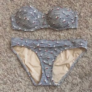 Sailboat stripe bikini